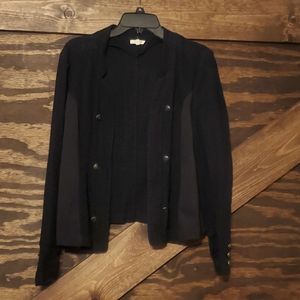 linen military blazer